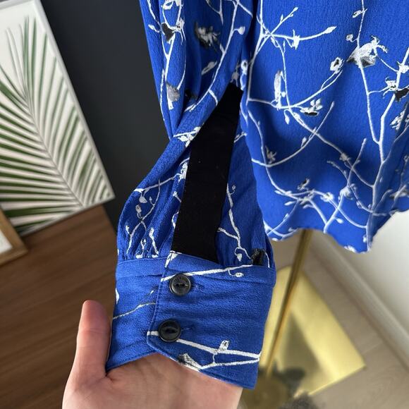 RAG & BONE Therese Blossom VISCOSE Long Sleeve BLOUSE Floral Shirt - Picture 7 of 14